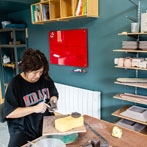 Hajeong Lee at work in her studio 2019